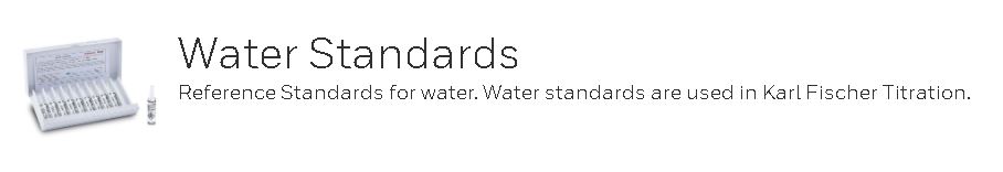 Honeywell Water Standards for Karl Fischer Titration